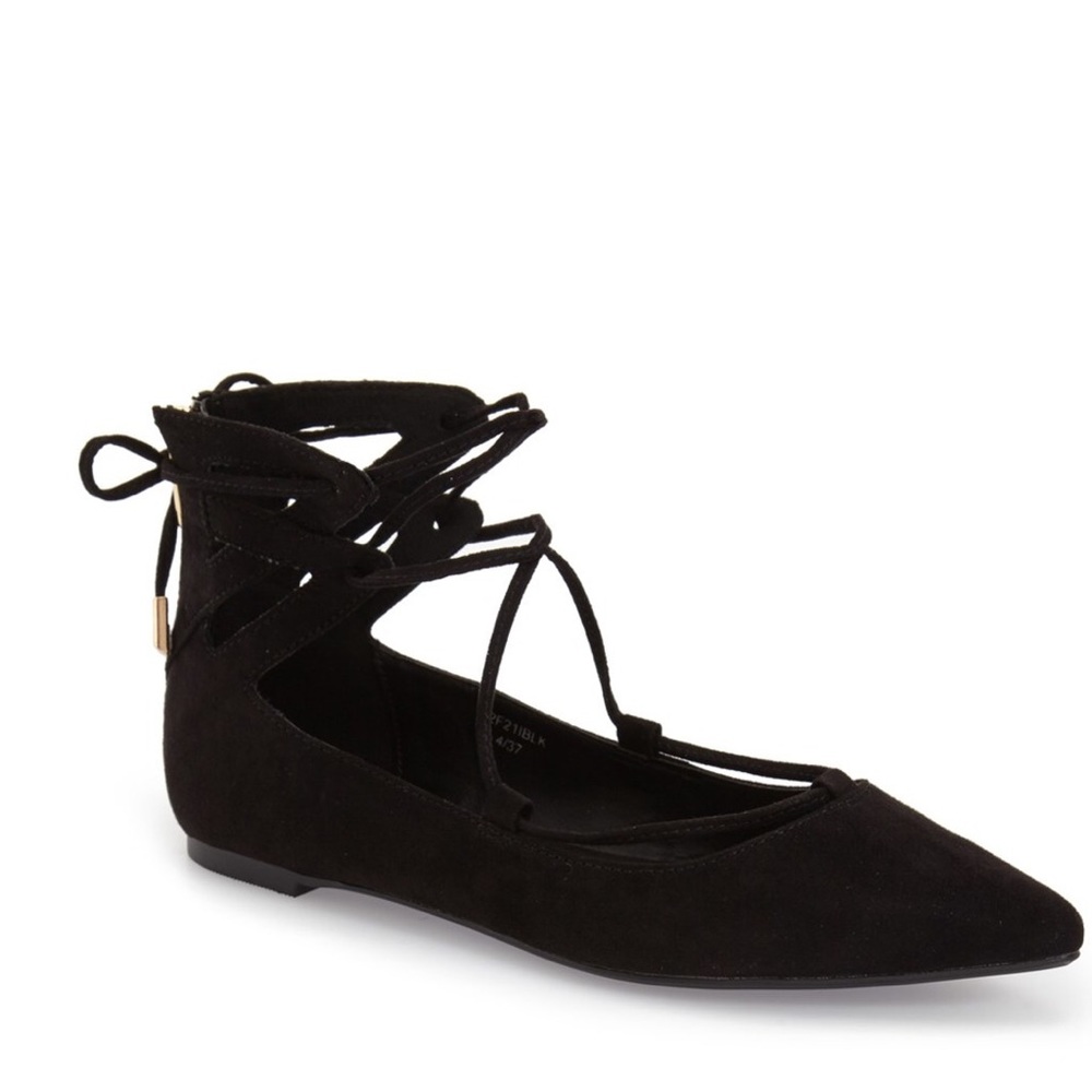 Topshop Lace Up Flats